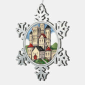 SMALLE SCHEPEN TIN SNEEUWVLOK ORNAMENT (Rechts)