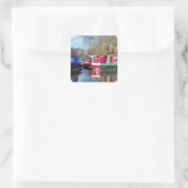 SMALLE SCHEPEN VIERKANTE STICKER (Tas)