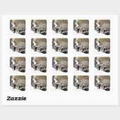 SMALLE SCHEPEN VIERKANTE STICKER (Vel)
