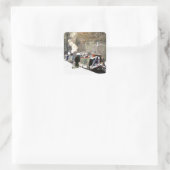 SMALLE SCHEPEN VIERKANTE STICKER (Tas)