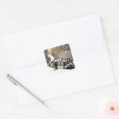 SMALLE SCHEPEN VIERKANTE STICKER (Envelop)
