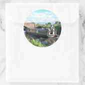 SMALLE SCHEPEN VOOR BINNENVAART RONDE STICKER (Tas)