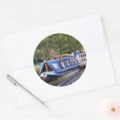 SMALLE SCHEPEN VOOR BINNENVAART RONDE STICKER (Envelop)