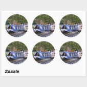 SMALLE SCHEPEN VOOR BINNENVAART RONDE STICKER (Vel)