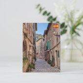 Smalle straat in het dorp Valldemossa - Mallorca Briefkaart (Staand voorkant)