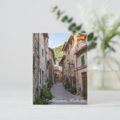 Smalle straat in het dorp Valldemossa - Mallorca Briefkaart (Staand voorkant)