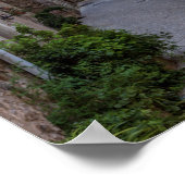 Smalle straat in het dorp Valldemossa - Mallorca Poster (Hoek)