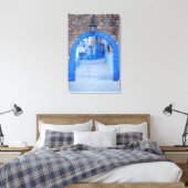 Smalle Straat Van Chefchaouen Canvas Afdruk (Insitu (Slaapkamer))