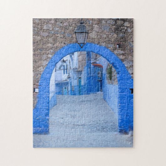 Smalle Straat Van Chefchaouen Legpuzzel (Verticaal)