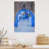 Smalle Straat Van Chefchaouen Poster (Keuken)