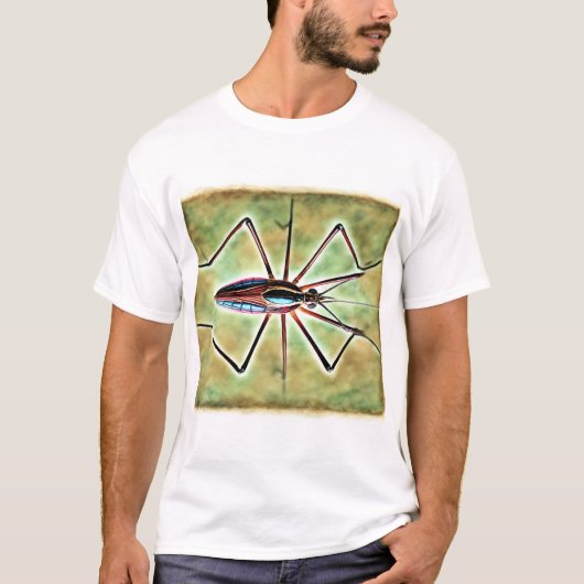 Smaller Water Strider 230824IREF211 - Watercolor T-shirt (Voorkant)