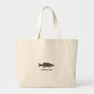 Smallmouth Bass Art (titel) Grote Tote Bag