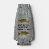 Smallmouth Bass Gevist Boot Quote Flesjeskoeler (Voorkant)