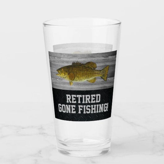 Smallmouth Bass Gevist met pensioen Glas (Voorkant)