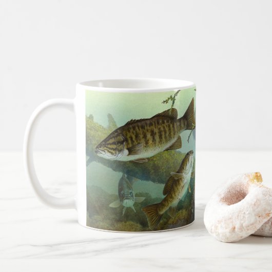 Smallmouth bass koffiemok (Met donut)