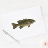 Smallmouth Bass Logo Ovale Sticker (Envelop)