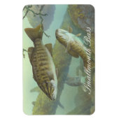 Smallmouth Bass Painting Magnet Magneet (Verticaal)