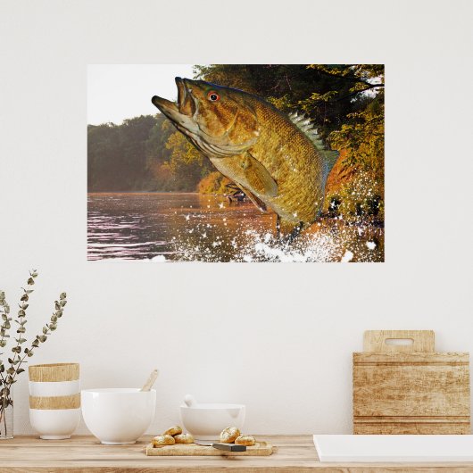 Smallmouth Bass Poster (Keuken)