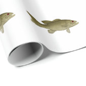 Smallmouth Bass (rode oogillustratie) Cadeaupapier (Rol Hoek)