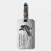 Smallmouth Bass Vist Bagagelabel (Achterkant verticaal)