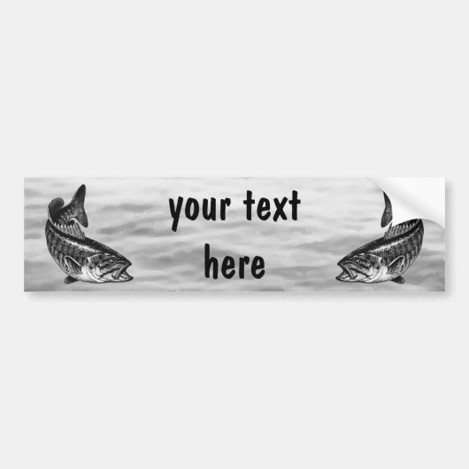 Smallmouth Bass Vist Bumpersticker (Voorkant)