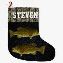 Smallmouth Bass Vist Camo Name Mannen