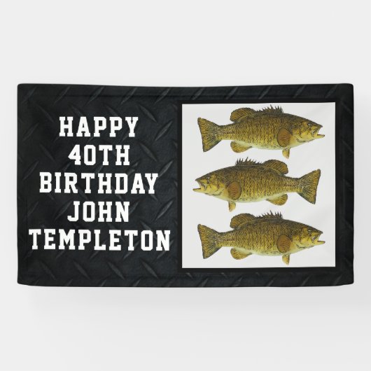 Smallmouth Bass Vist Cool Mannen Spandoek (Horizontaal)