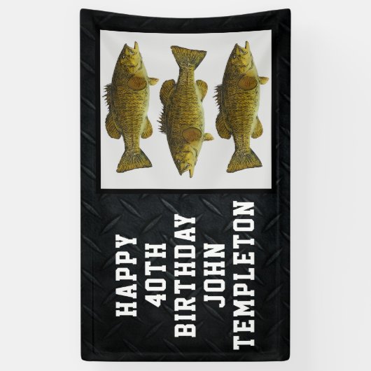 Smallmouth Bass Vist Cool Mannen Spandoek (Verticaal)
