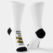 Smallmouth Bass Vist de Legende naam Funny Sock Sokken (Gebogen)