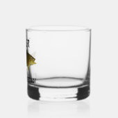 Smallmouth Bass Vist de Legende naam Whisky Glas (Links)