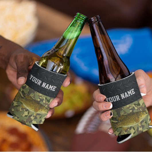 Smallmouth Bass Vist naam Rougged Camo Blikjeskoeler