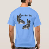Smallmouth Bass Vist T-shirt (Achterkant)