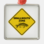Smallmouth Zone Metalen Ornament (Voorkant)
