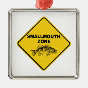 Smallmouth Zone Metalen Ornament