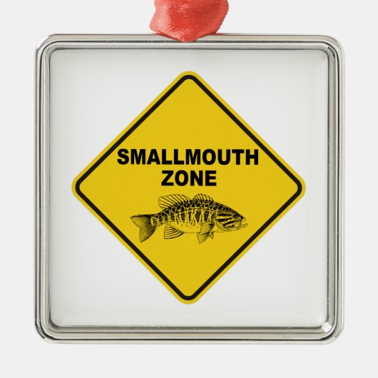 Smallmouth Zone Metalen Ornament (Voorkant)