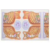 SmallTabby Cat met dansende Mice Pillow 8 per werf Stof (Fat Quarter)