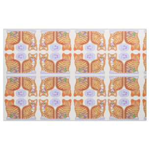 SmallTabby Cat met dansende Mice Sachet Size Pillo Stof