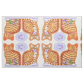 SmallTabby Cat met dansende Mice Sachet Size Pillo Stof (Fat Quarter)
