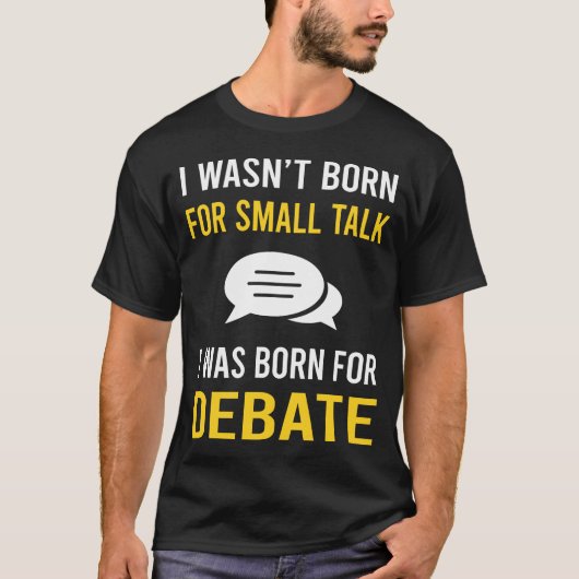 Smalltalk Debat T-shirt (Voorkant)