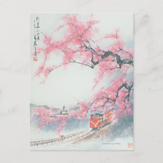 Smalspoortrein op het Briefkaart Mt. Ali (Voorkant)