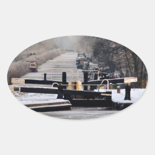 SMALVAARTSCHEPEN OVALE STICKER