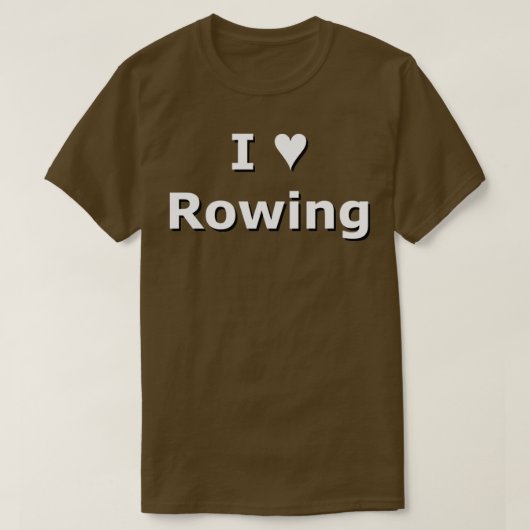 SMandH 1131 I Love Heart Rowing T-shirt (Design voorkant)