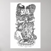smara ratih wayang poster marionetten (Voorkant)