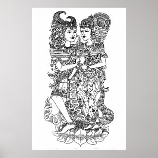 smara ratih wayang poster marionetten