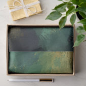 Smaragd Abstract Decoupage Juweeltoon Kunstwerk Tissuepapier (Geschenk)