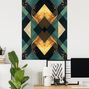 Smaragd Amber Prisma Poster