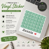 Smaragd Artisan Luxe Patroon Ontwerp Sticker