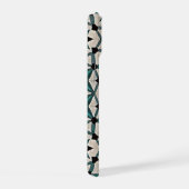 Smaragd as abstract geometrisch patroon 1284 iPhone 15 case (Rechterkant)