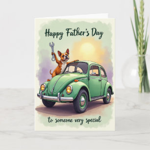 Smaragd Auto Vaderdag Kaart