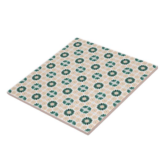 Smaragd Azulejo Tegels Tegeltje (Zijkant)
